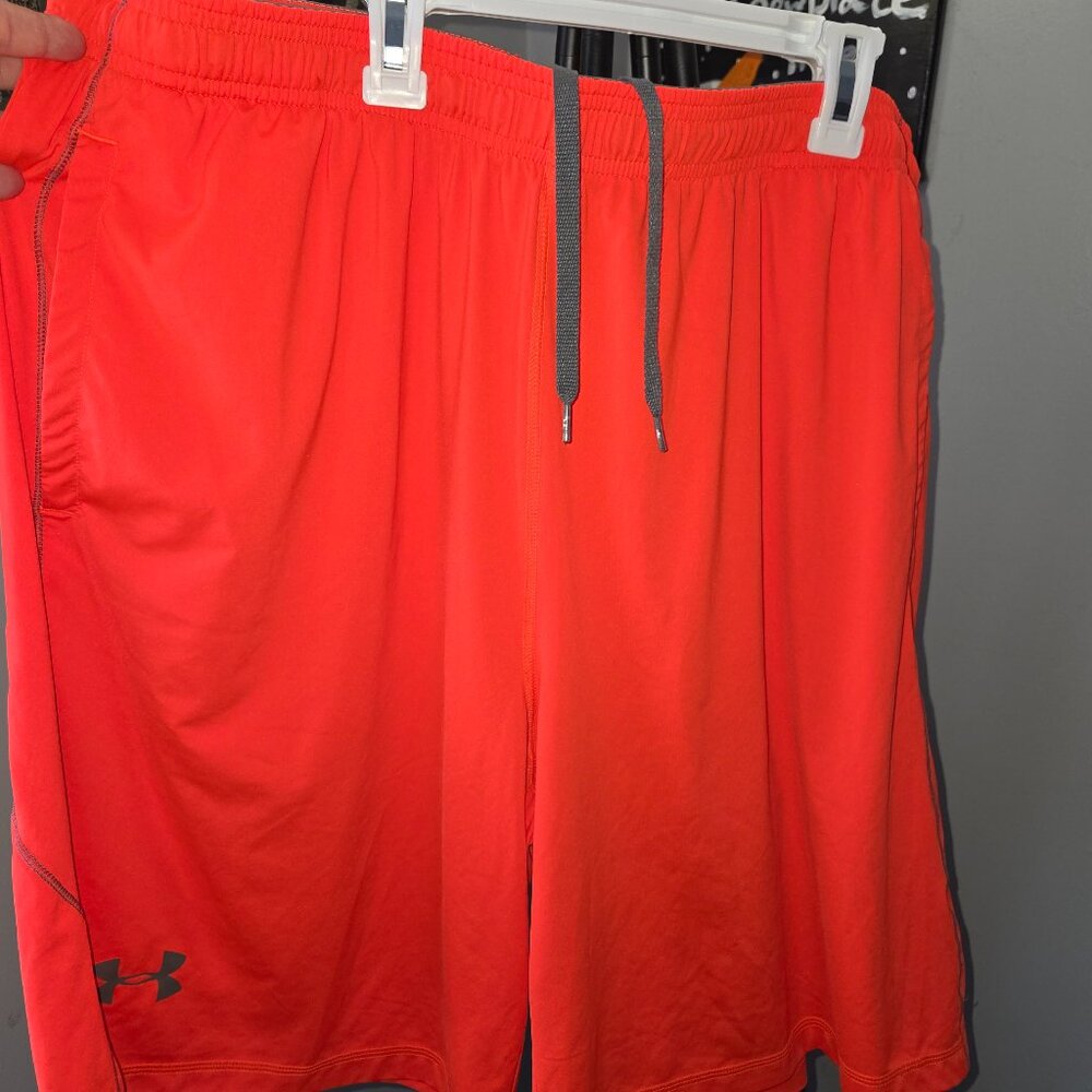 2x Under Armour Orange Basketball Shorts